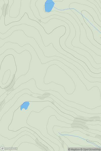 Thumbnail image for Esgair Fraith [Aberystwyth to Welshpool] showing contour plot for surrounding peak